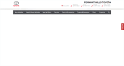 Desktop Screenshot of pennanthillstoyota.com.au